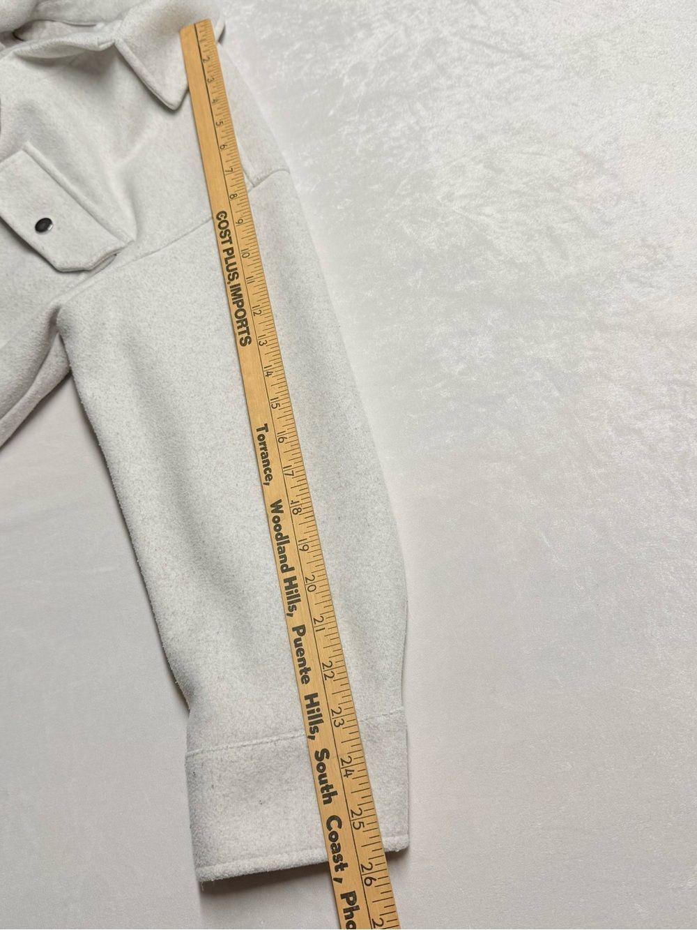 Zara Off-White Button Front Shacket - Picture 10 of 10